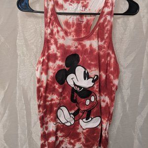 Disney Mickey Mouse Red Tank Top Size Medium